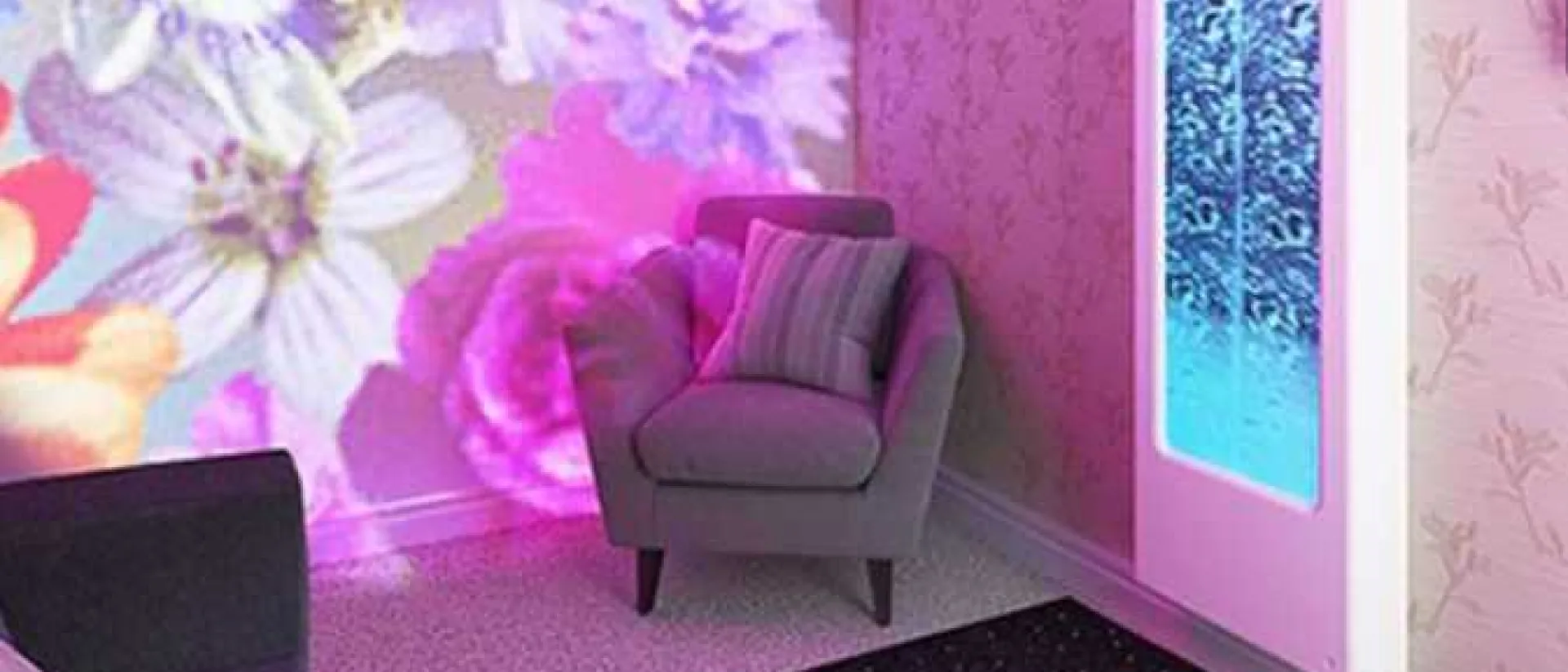 An example of a sensory bedroom for dementia.