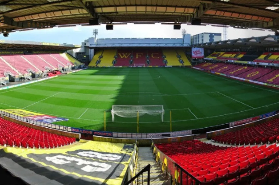 The Watford FC Stadium.