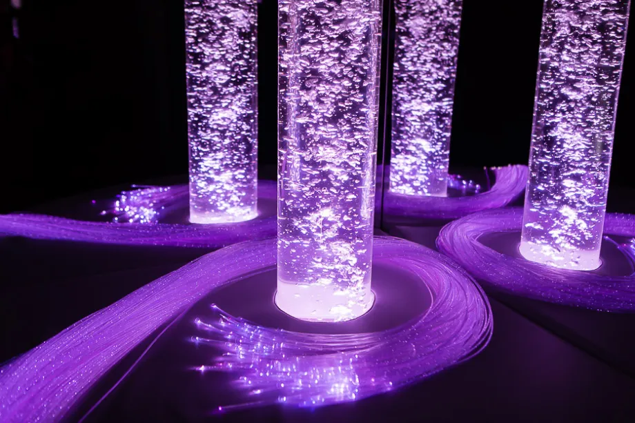 Four Experia UK LED bubble tubes.