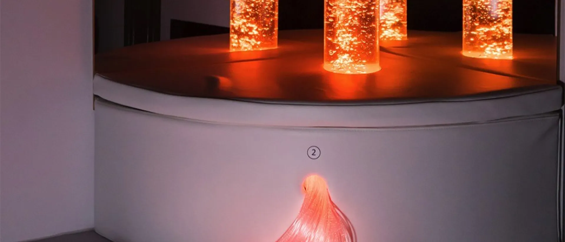 A sensory LED bubble tube.