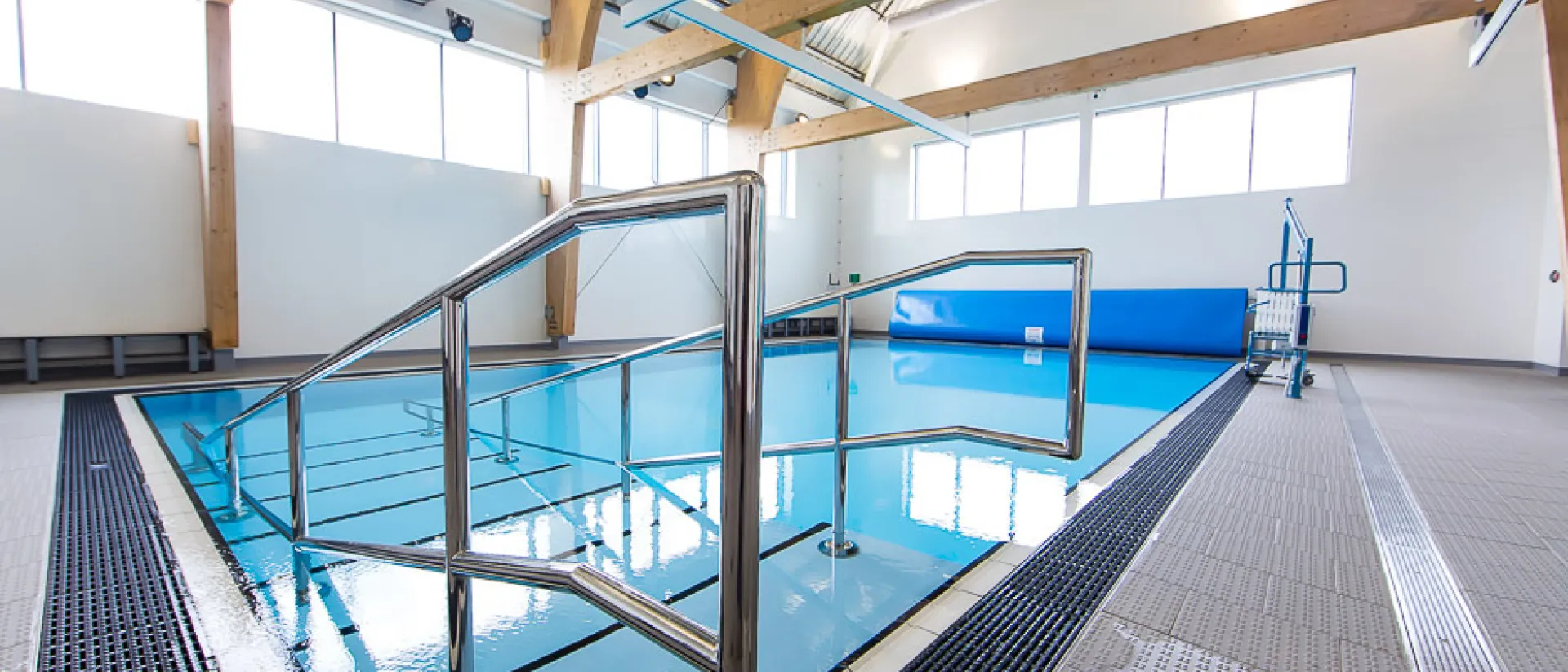 The sensory pool at Ashgate Croft.