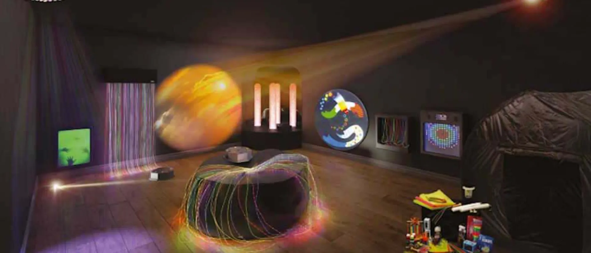 The Experia Chiaroscuro UV Sensory Room.