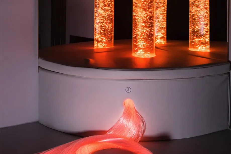 A sensory LED bubble tube.