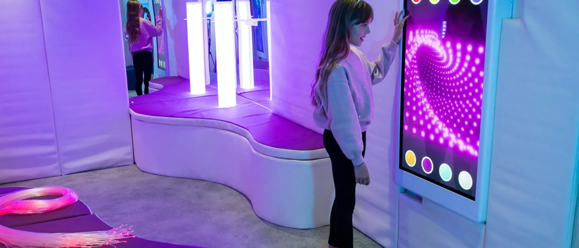 interactive sensory space used in mainstream school environment