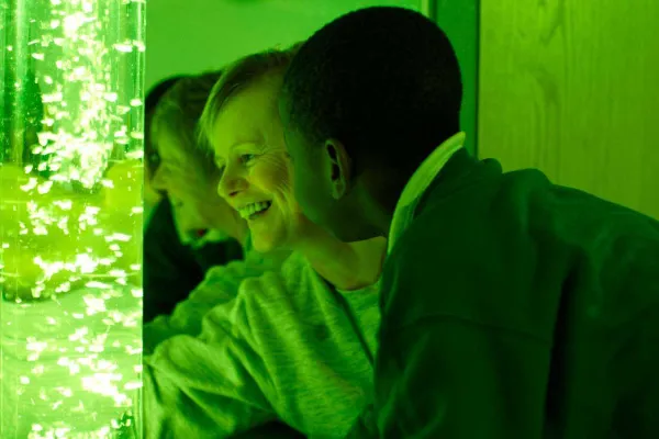 sensory room designed to support autistic sensory regulation
