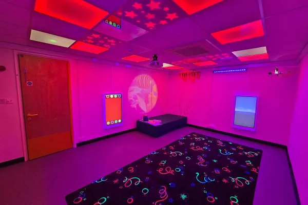sensory room installation showing typical school sensory environment