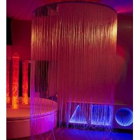 Circular Calming LED Fibre Optic Shower