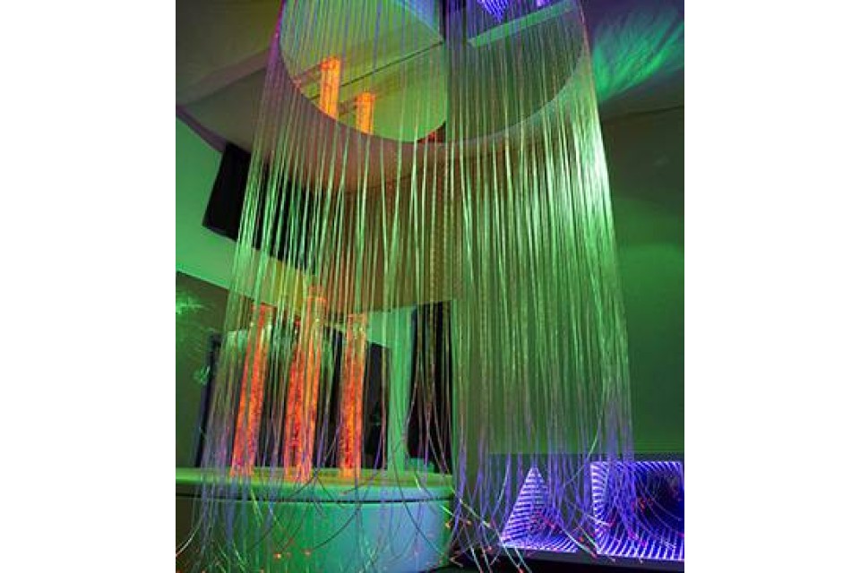 IRiS Circular LED Fibre Optic Shower