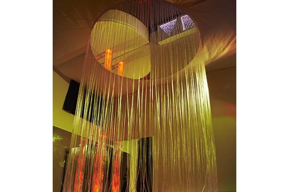 Circular Calming LED Fibre Optic Shower