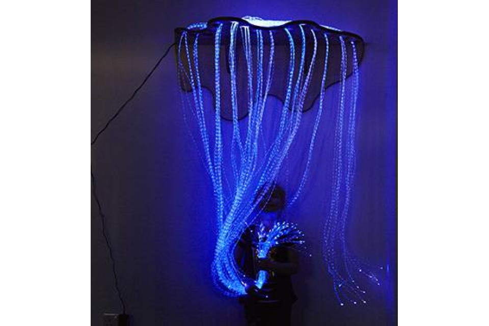 LED Fibre Optic Shimmering Curtain